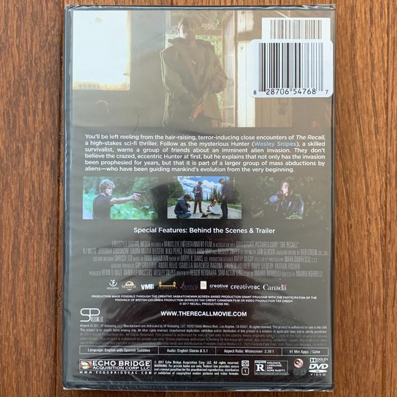 New The Recall DVD Horror - Picture 2 of 2